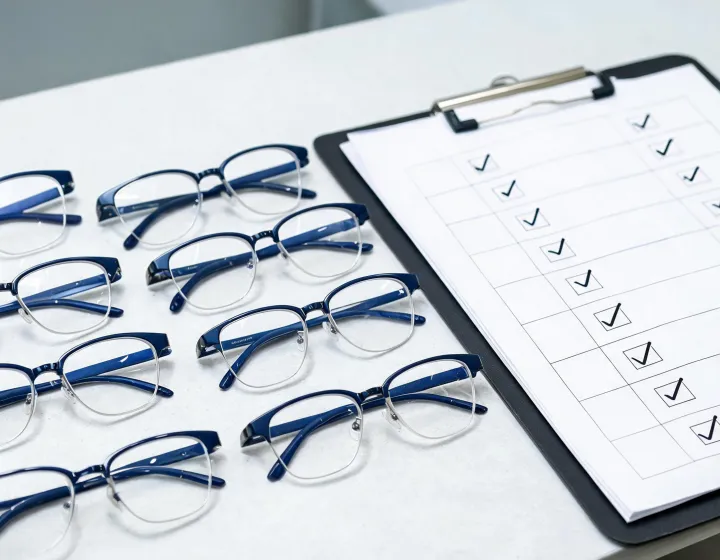 Non prescription prism glasses sample approval bench